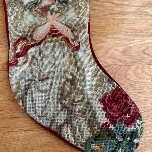Needlepoint Angel Christmas Stocking - Picture 7 of 9
